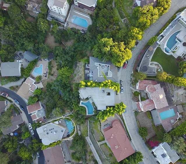 Aerial View of a Suburb