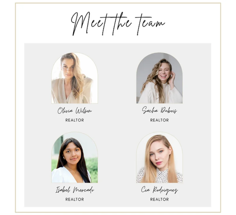 Meet the team template