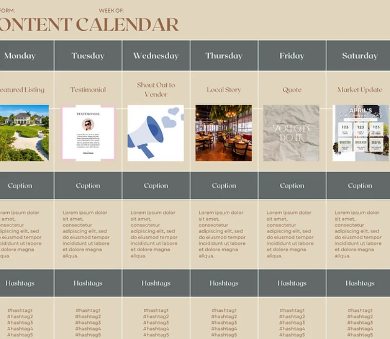 Social Media Calendar